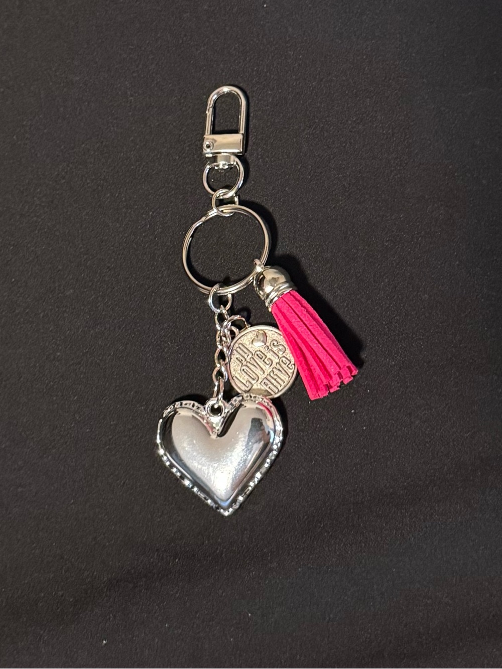 Heart & Tassel keychain